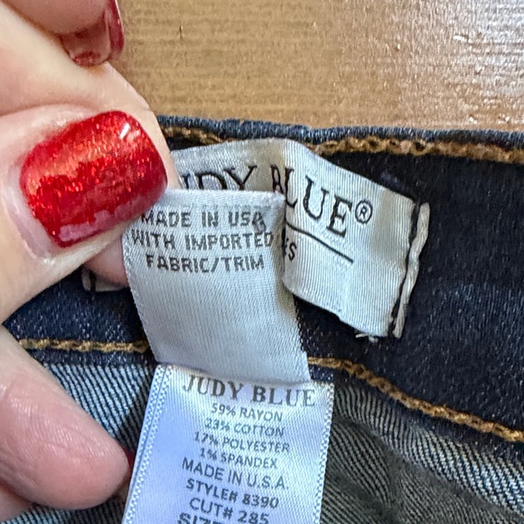 Judy Blue Dark Blue Skinny Jeans Size 1XL - Picture 4 of 6